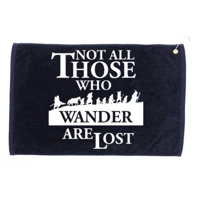 LOTR Not All Those Who Wander Are Lost Grommeted Golf Towel