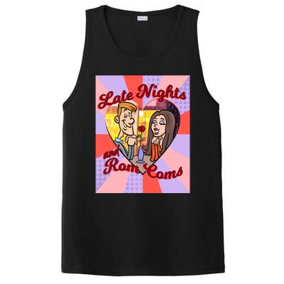 Late Nights And Rom Coms Gift PosiCharge Competitor Tank