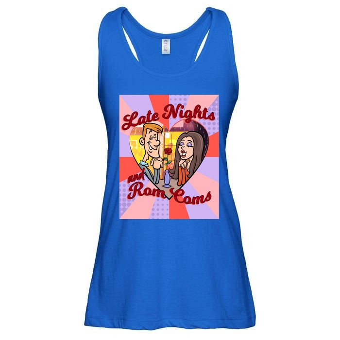 Late Nights And Rom Coms Gift Ladies Essential Flowy Tank