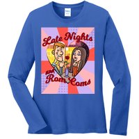 Late Nights And Rom Coms Gift Ladies Long Sleeve Shirt