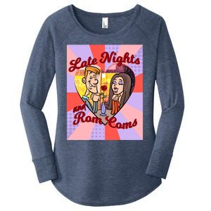 Late Nights And Rom Coms Gift Women's Perfect Tri Tunic Long Sleeve Shirt