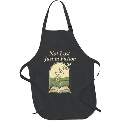 Library Nerd Book Lover Introvert Quiet Life Public Gift Full-Length Apron With Pockets