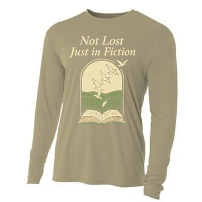Library Nerd Book Lover Introvert Quiet Life Public Gift Cooling Performance Long Sleeve Crew