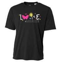 Love Nanalife Butterfly Flower Inspirational Mothers Day Cooling Performance Crew T-Shirt