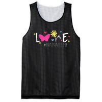 Love Nanalife Butterfly Flower Inspirational Mothers Day Mesh Reversible Basketball Jersey Tank