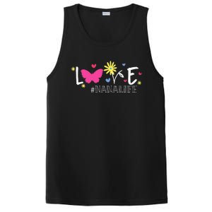 Love Nanalife Butterfly Flower Inspirational Mothers Day PosiCharge Competitor Tank