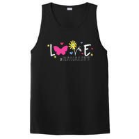 Love Nanalife Butterfly Flower Inspirational Mothers Day PosiCharge Competitor Tank