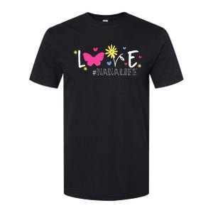 Love Nanalife Butterfly Flower Inspirational Mothers Day Softstyle CVC T-Shirt