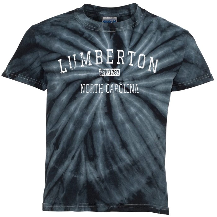 Lumberton North Carolina Nc Vintage Kids Tie-Dye T-Shirt