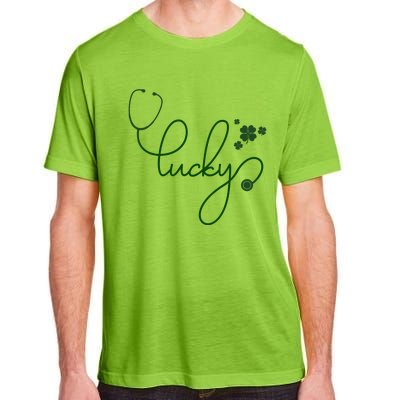 Lucky Nurse Cute St Patricks Day Adult ChromaSoft Performance T-Shirt