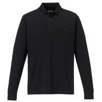 Lucky Nurse Cute St Patricks Day Performance Long Sleeve Polo