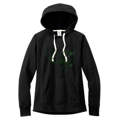 Lucky Nurse Cute St Patricks Day Women's Fleece Hoodie