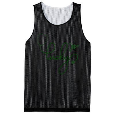 Lucky Nurse Cute St Patricks Day Mesh Reversible Basketball Jersey Tank