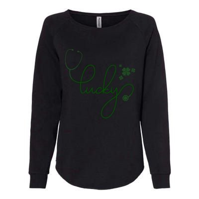 Lucky Nurse Cute St Patricks Day Womens California Wash Sweatshirt