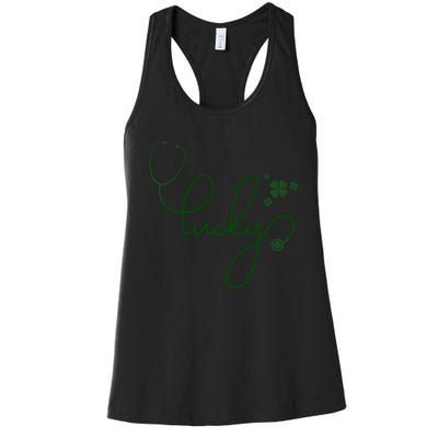 Lucky Nurse Cute St Patricks Day Women's Racerback Tank