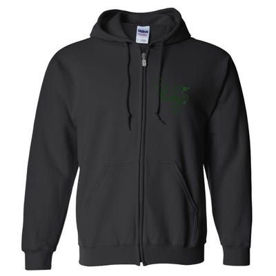 Lucky Nurse Cute St Patricks Day Full Zip Hoodie