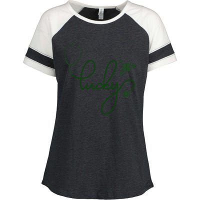 Lucky Nurse Cute St Patricks Day Enza Ladies Jersey Colorblock Tee