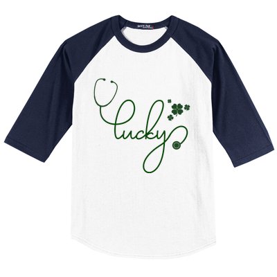 Lucky Nurse Cute St Patricks Day Baseball Sleeve Shirt