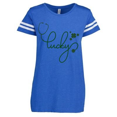 Lucky Nurse Cute St Patricks Day Enza Ladies Jersey Football T-Shirt