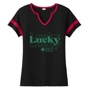 Lucky Nurse Cute St Patricks Day Ladies Halftime Notch Neck Tee