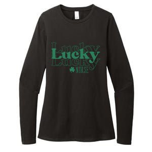 Lucky Nurse Cute St Patricks Day Womens CVC Long Sleeve Shirt