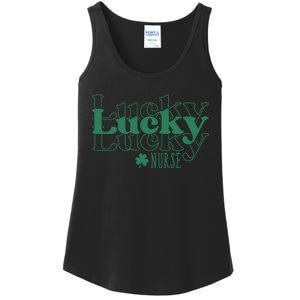 Lucky Nurse Cute St Patricks Day Ladies Essential Tank