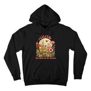 Lilith Name Cute Retro Girl Wildflower Lilith Name Tall Hoodie