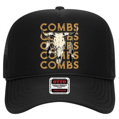 Last Name Comb Proud Costume Lovers High Crown Mesh Back Trucker Hat