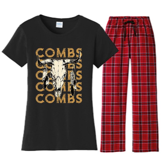 Last Name Comb Proud Costume Lovers Women's Flannel Pajama Set