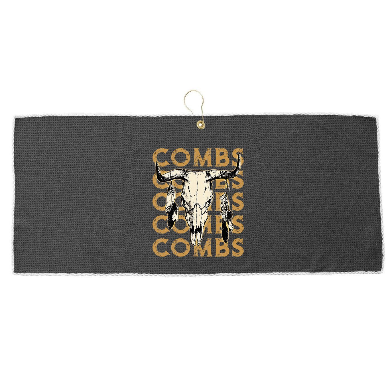 Last Name Comb Proud Costume Lovers Large Microfiber Waffle Golf Towel