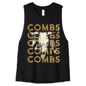 Last Name Comb Proud Costume Lovers Women's Racerback Cropped Tank