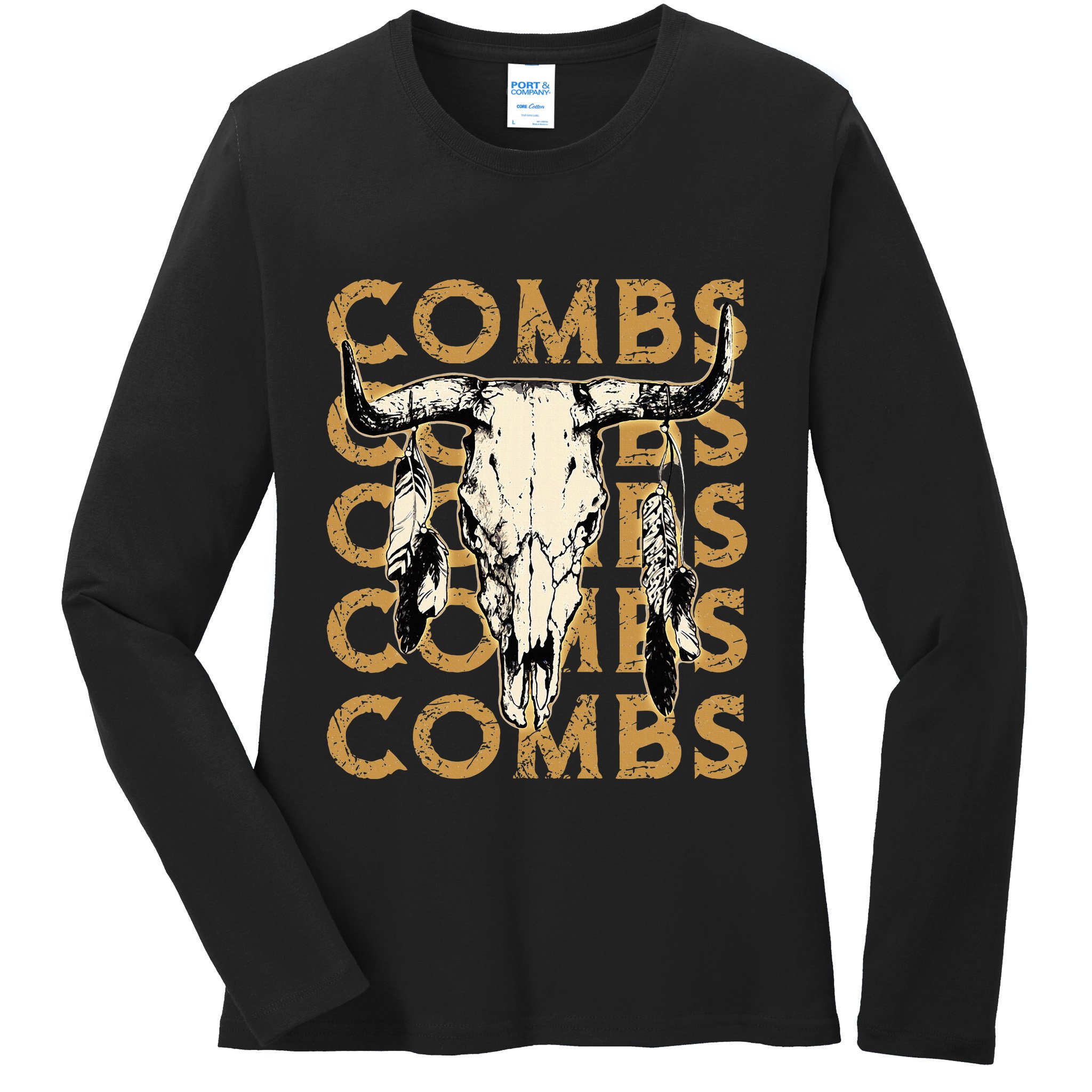 Last Name Comb Proud Costume Lovers Ladies Long Sleeve Shirt