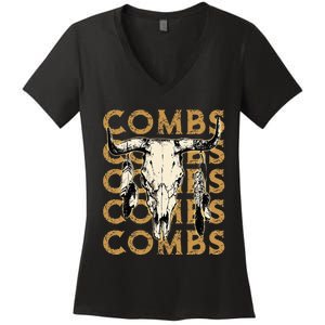 Last Name Comb Proud Costume Lovers Women's V-Neck T-Shirt