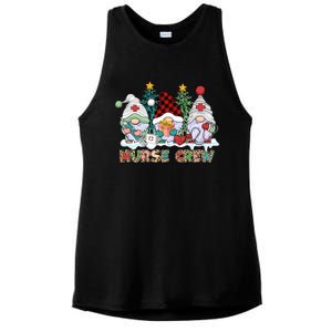 Leopard Nurse Christmas Gnomes Cute Xmas Scrub Nurses Cute Gift Ladies PosiCharge Tri-Blend Wicking Tank