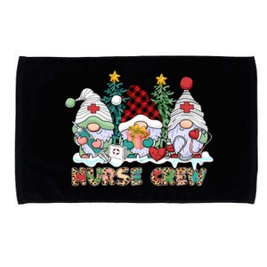 Leopard Nurse Christmas Gnomes Cute Xmas Scrub Nurses Cute Gift Microfiber Hand Towel