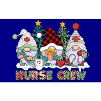 Leopard Nurse Christmas Gnomes Cute Xmas Scrub Nurses Cute Gift Bumper Sticker