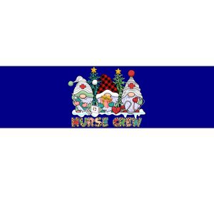 Leopard Nurse Christmas Gnomes Cute Xmas Scrub Nurses Cute Gift Bumper Sticker