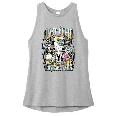 Last Night Cowboy Ladies PosiCharge Tri-Blend Wicking Tank