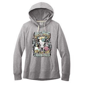 Last Night Cowboy Women's Fleece Hoodie