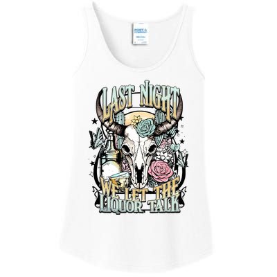 Last Night Cowboy Ladies Essential Tank