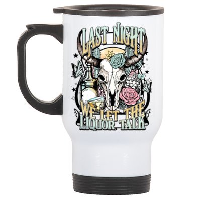 Last Night Cowboy Stainless Steel Travel Mug