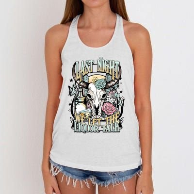 Last Night Cowboy Women's Knotted Racerback Tank