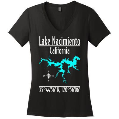 Lake Nacimiento California Women's V-Neck T-Shirt