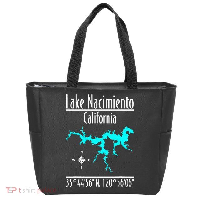 Lake Nacimiento California Zip Tote Bag