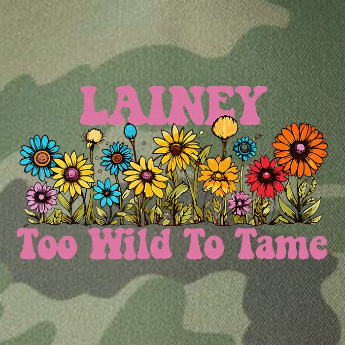 Lainey Name Cute Retro Girl Wildflower Lainey Name Legacy Tie Dye Trucker Hat