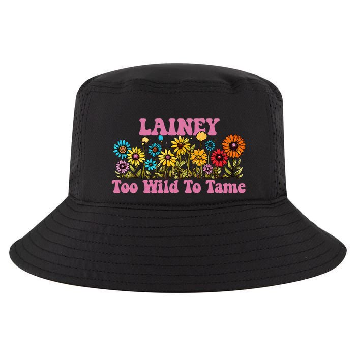 Lainey Name Cute Retro Girl Wildflower Lainey Name Cool Comfort Performance Bucket Hat