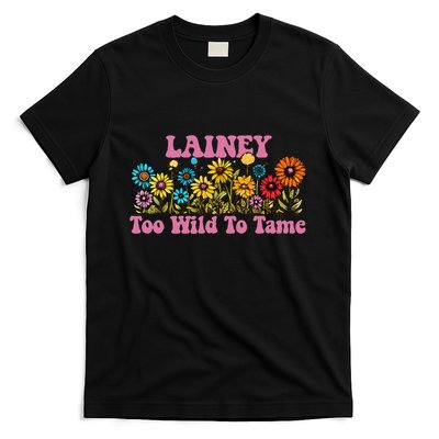Lainey Name Cute Retro Girl Wildflower Lainey Name T-Shirt