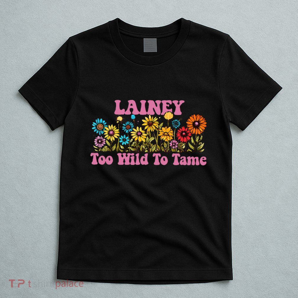 Lainey Name Cute Retro Girl Wildflower Lainey Name T-Shirt