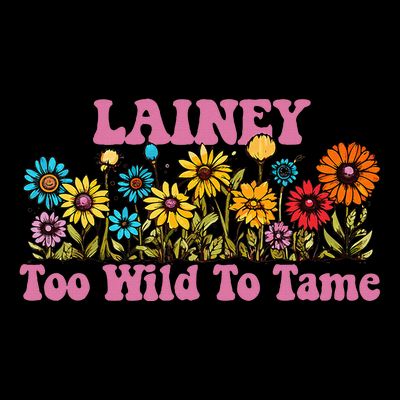 Lainey Name Cute Retro Girl Wildflower Lainey Name T-Shirt
