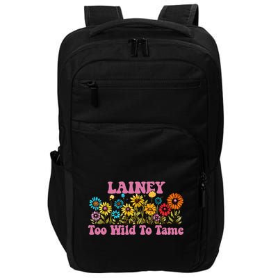 Lainey Name Cute Retro Girl Wildflower Lainey Name Impact Tech Backpack